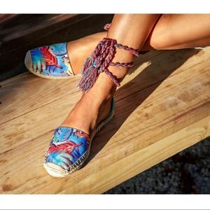 NWOT Circus By Sam Edelman Lenora Tropical  Espadrilles Flats 6.5